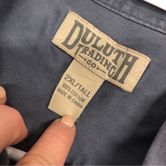 Duluth trading co. Workshirt, blue, EUC - Picture 3 of 11